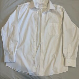 Classic White Men's Dress Shirt
